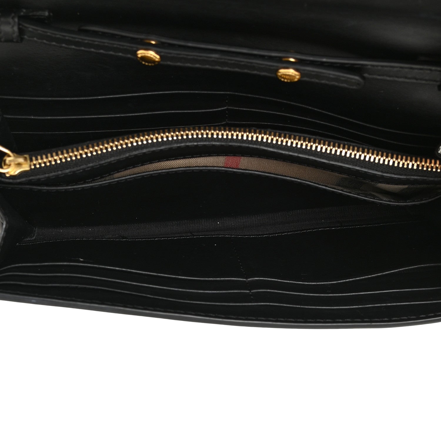 Burberry Grainy Calfskin Henley Wallet On Chain Black 6 of 16