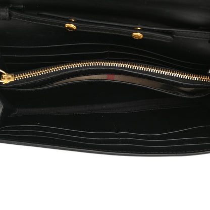 Burberry Grainy Calfskin Henley Wallet On Chain Black 6 of 16