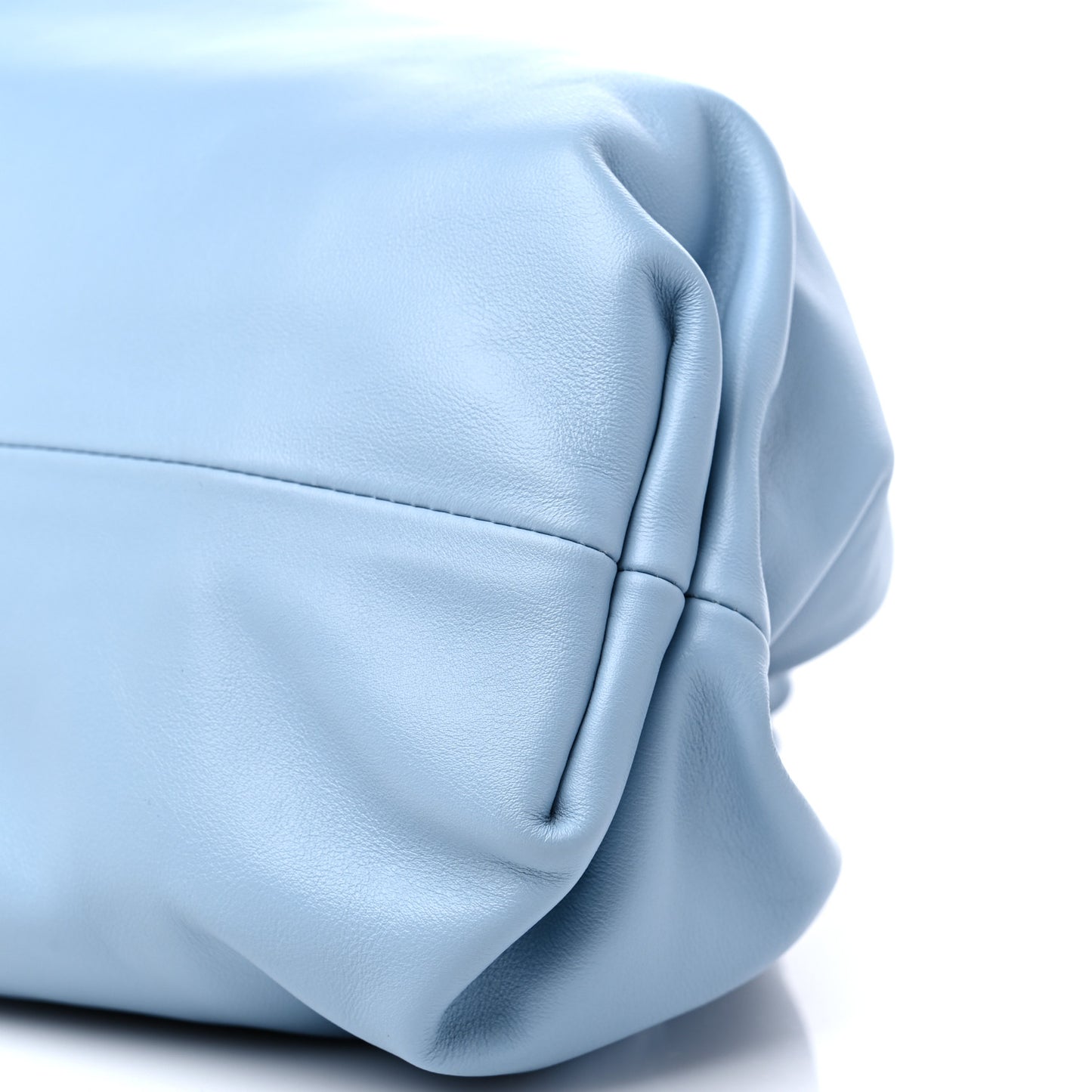 Smooth Butter Calf The Pouch Oversized Clutch Ice