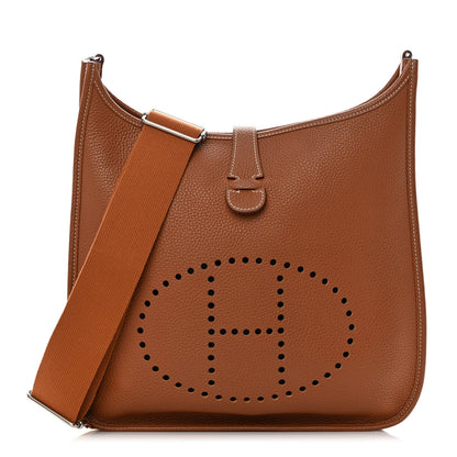 Hermes Taurillon Clemence Evelyne III GM Gold 1 of 14
