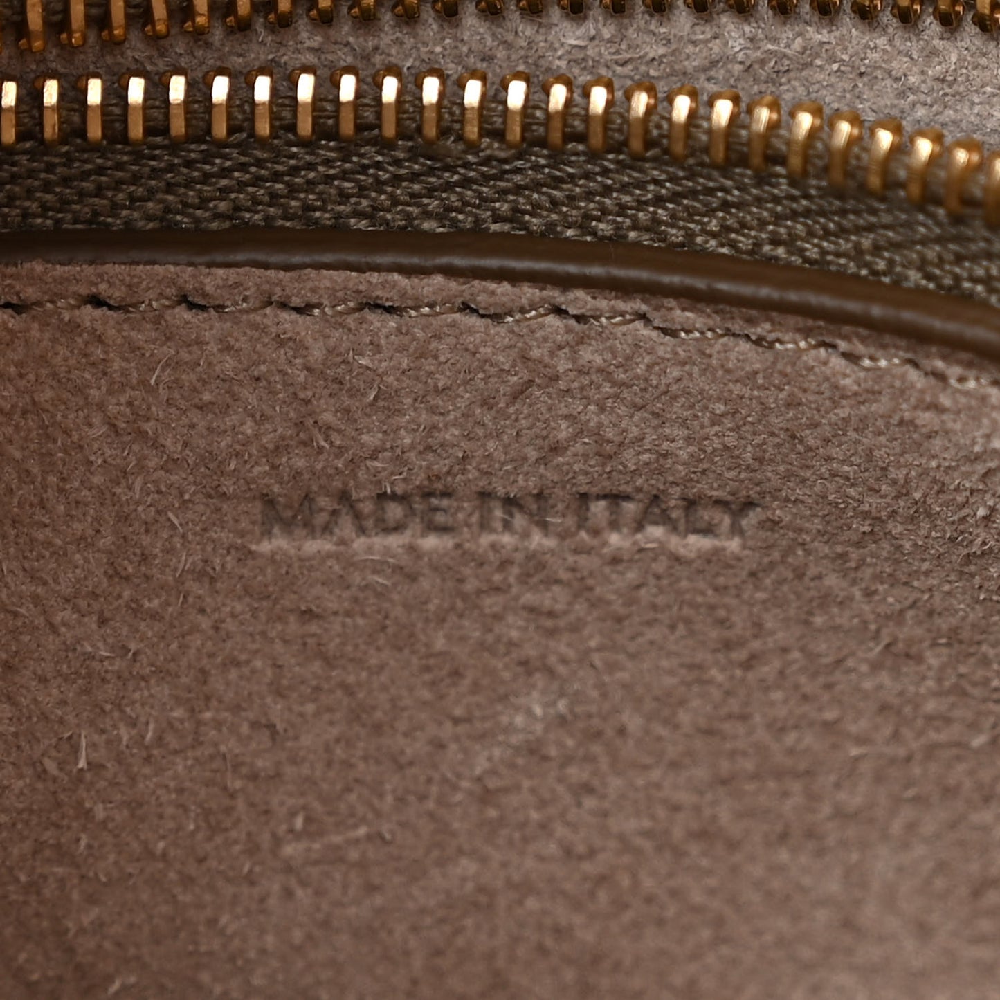 Soft Grained Calfskin Sangle Bucket Bag Taupe