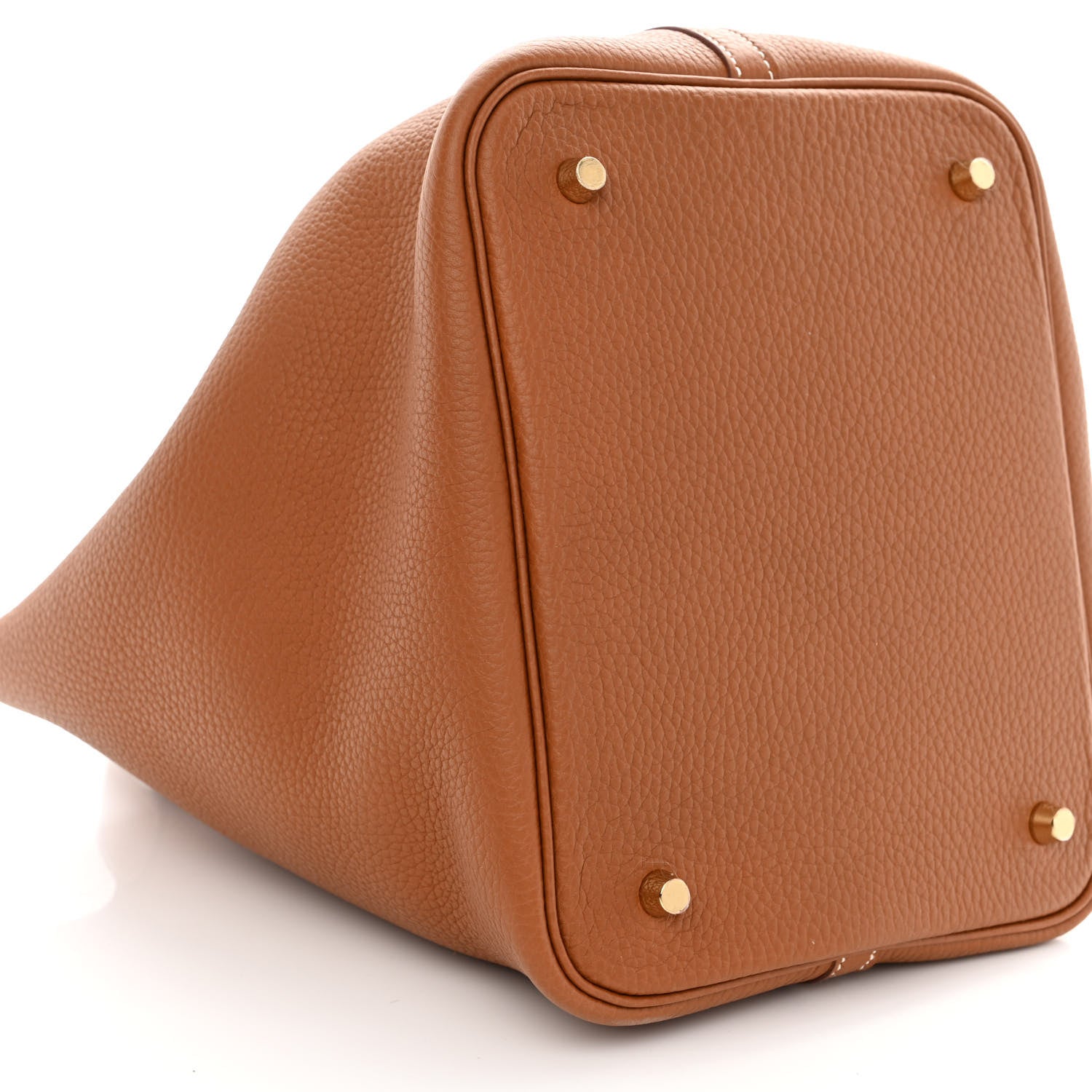 Hermes Taurillon Clemence Picotin Lock 22 MM Gold 9 of 10