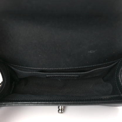 Chanel Caviar Chevron Quilted Small Boy Flap Black 5 of 10
