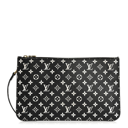 Louis Vuitton Monogram Giant Jungle Neverfull MM GM Pochette Black 1 of 13