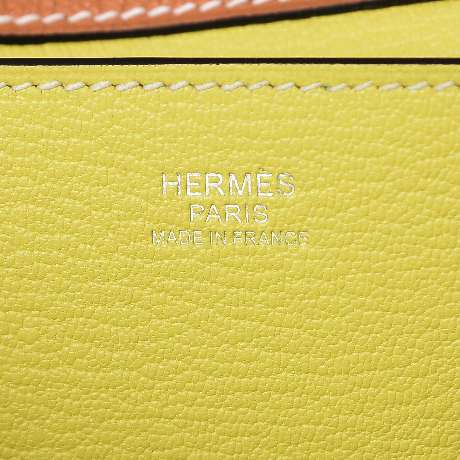 Hermes Taurillon Novillo Opli 28 Toffee Lime 6 of 8