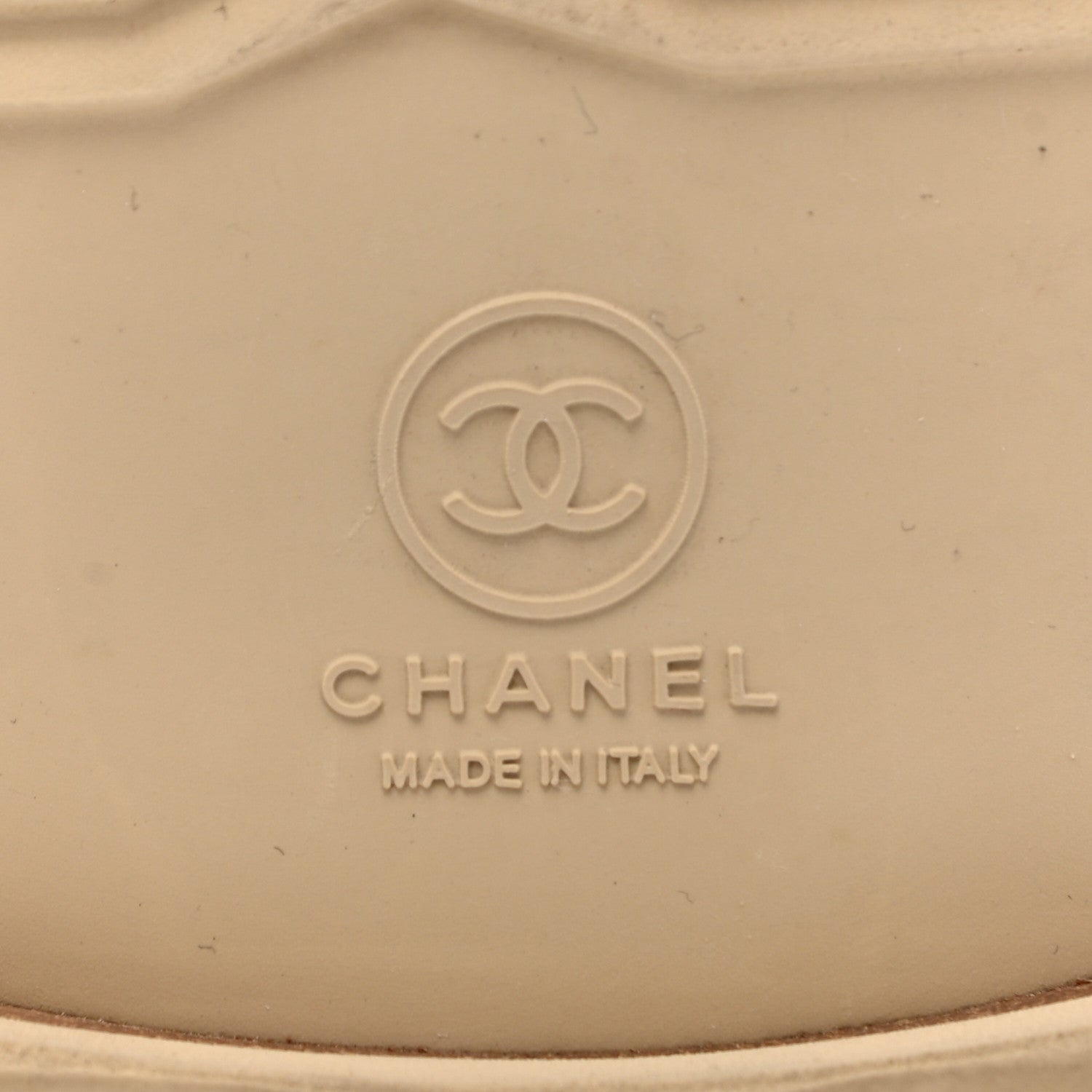Chanel Toile Suede Calfskin CC Lace Up Short Boots 38 Light Beige 6 of 10