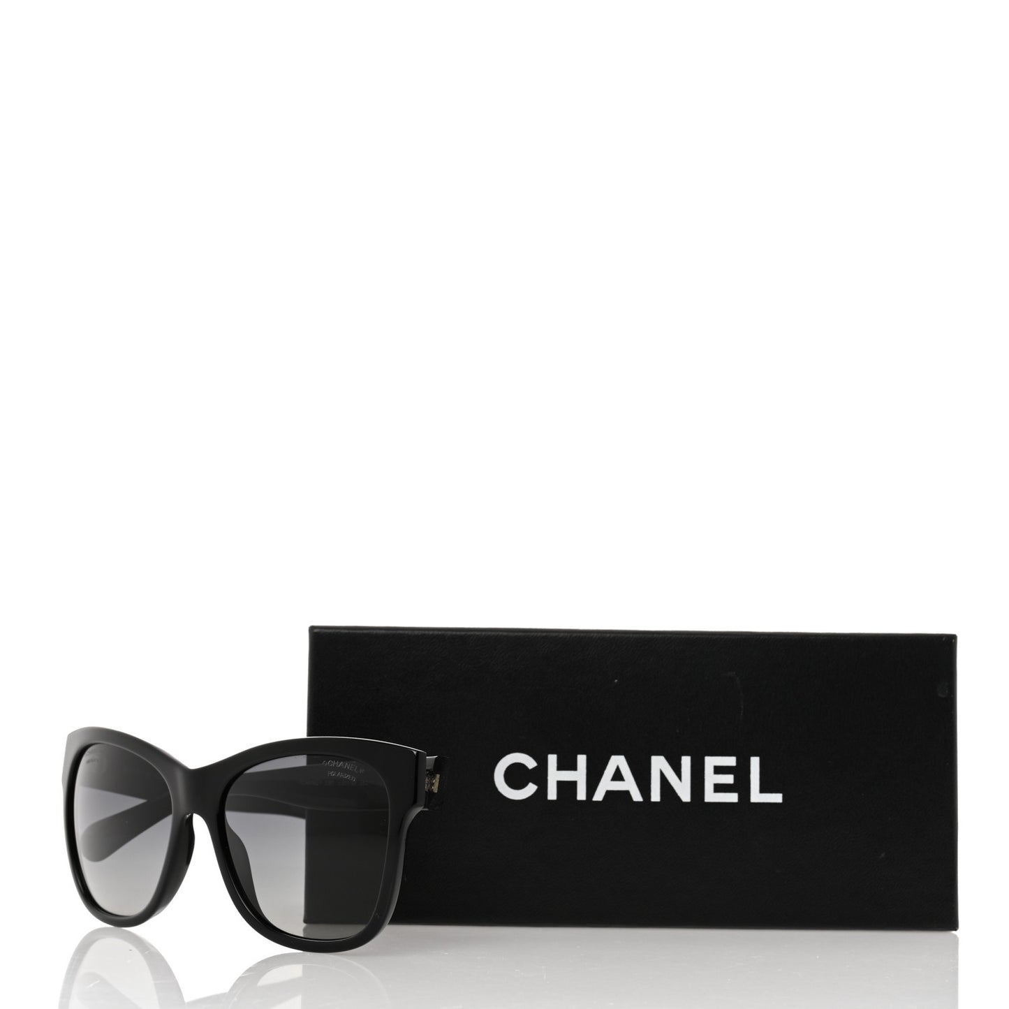 Acetate Polarized Square CC Sunglasses 5380 Black