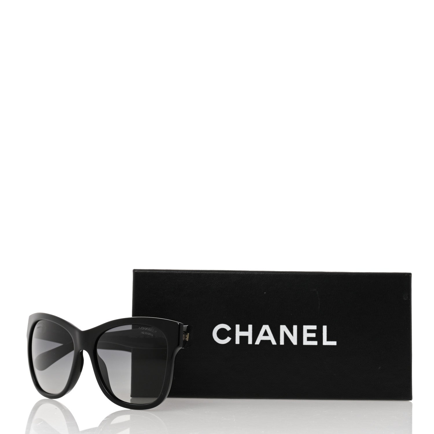 Chanel Acetate Polarized Square CC Sunglasses 5380 Black 8 of 8