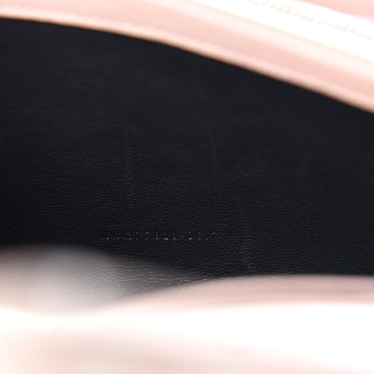Grain De Poudre Matelasse Chevron Monogram Chain Wallet Pale Pink