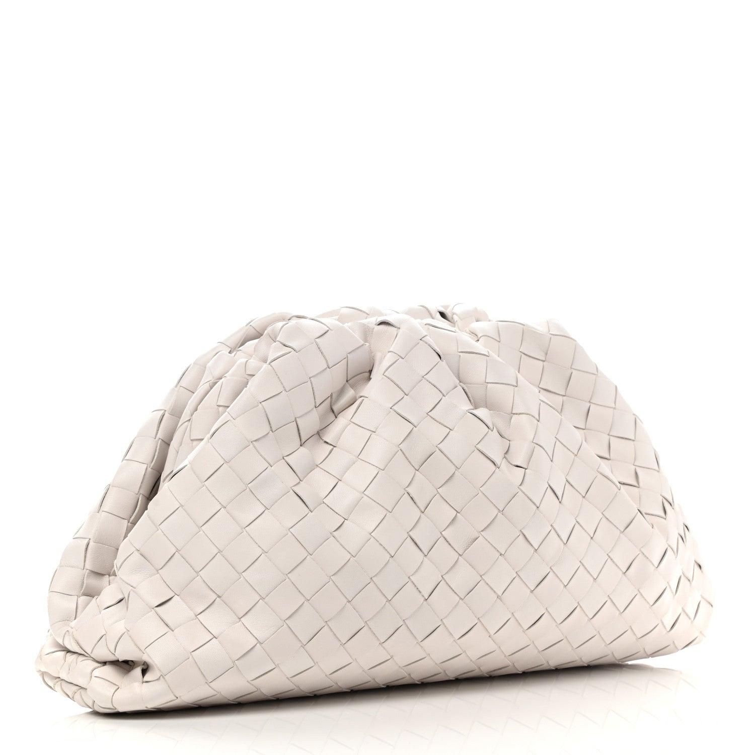 Bottega Veneta Nappa Maxi Intreccio The Pouch Oversized Clutch Plaster 3 of 11