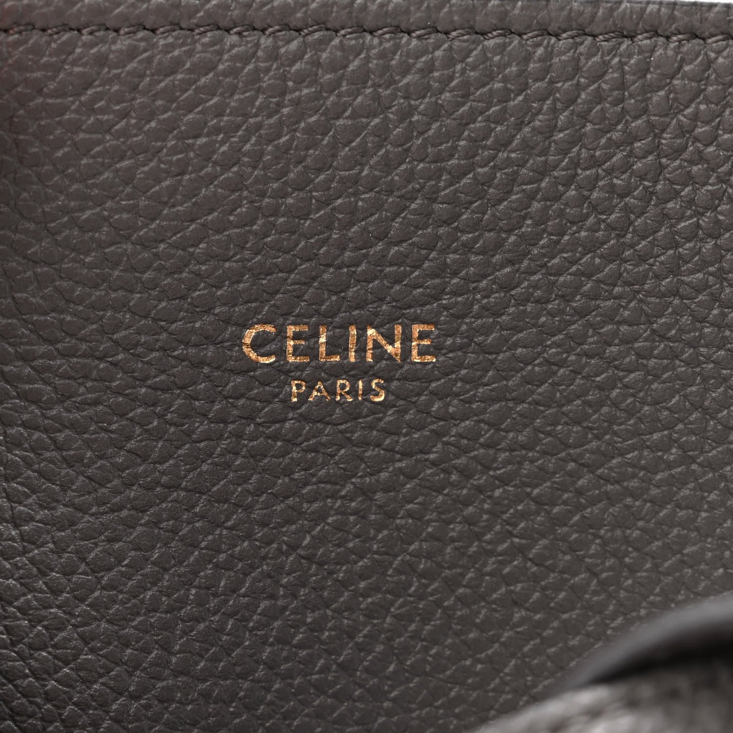 Celine Soft Grained Calfskin Small Belt Cabas Phantom Grey 6 of 10