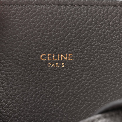 Celine Soft Grained Calfskin Small Belt Cabas Phantom Grey 6 of 10