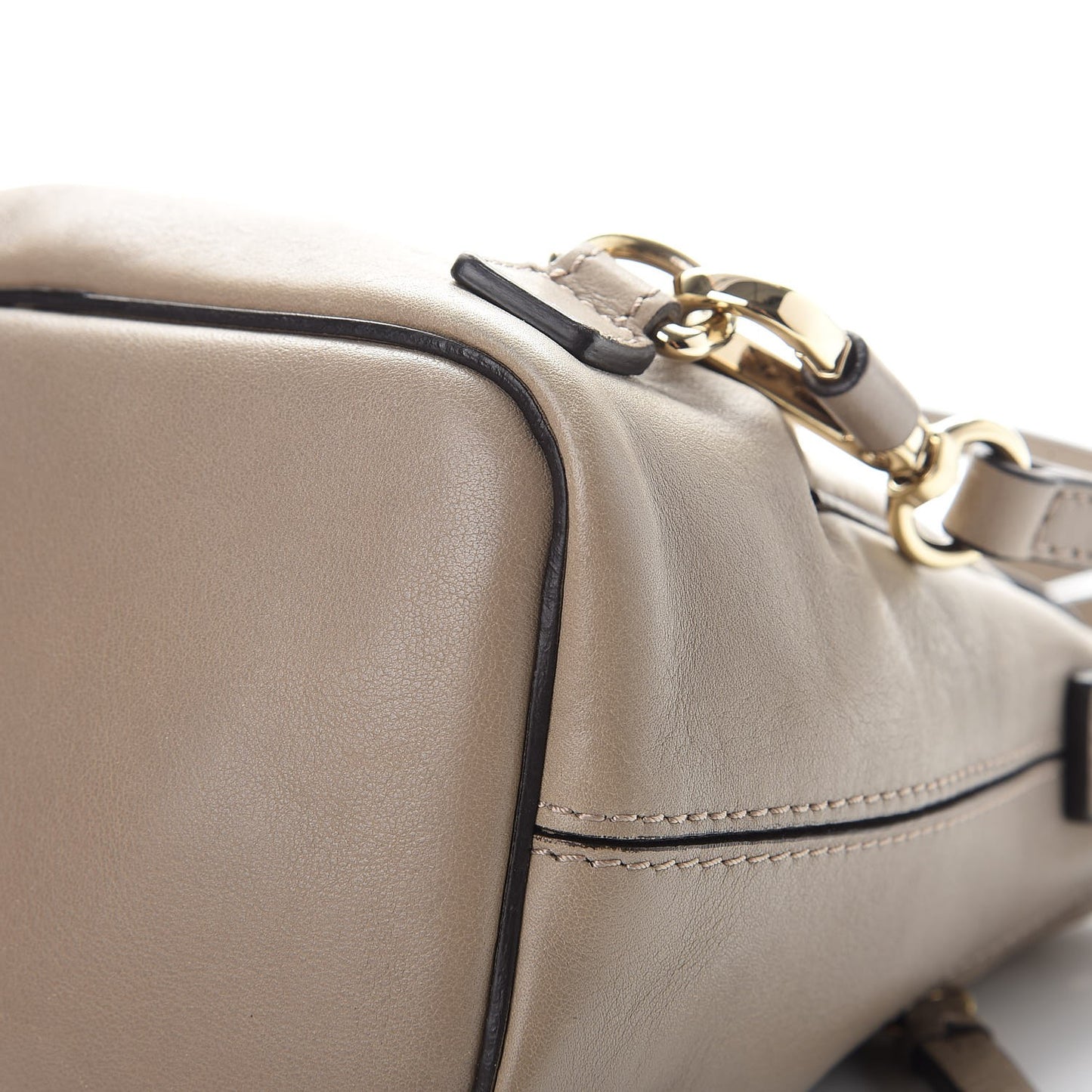 Suede Calfskin Mini Faye Backpack Motty Grey