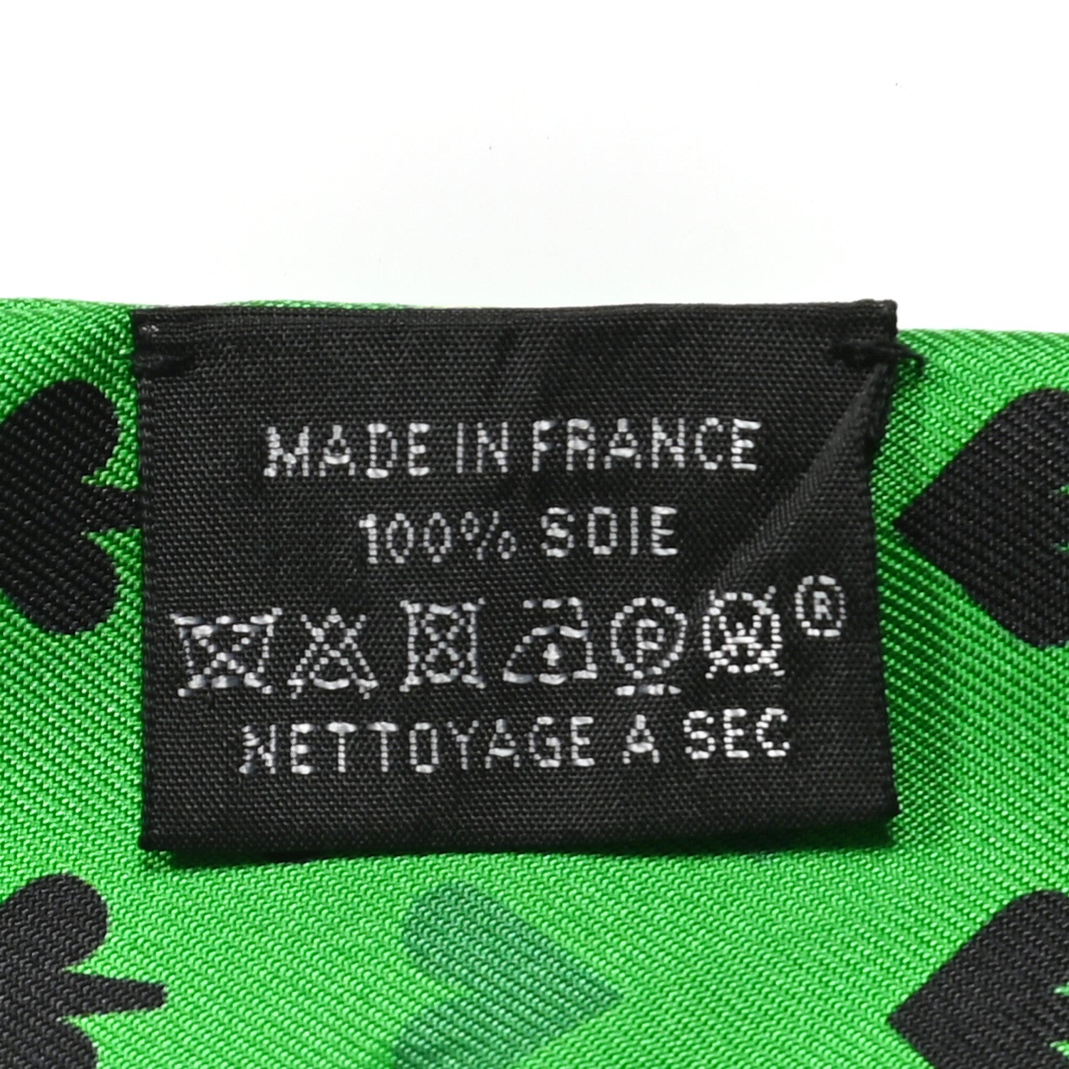 Hermes Silk Jeu de Cartes Twilly Vert Emeraude Black Jaune Soufre 4 of 4