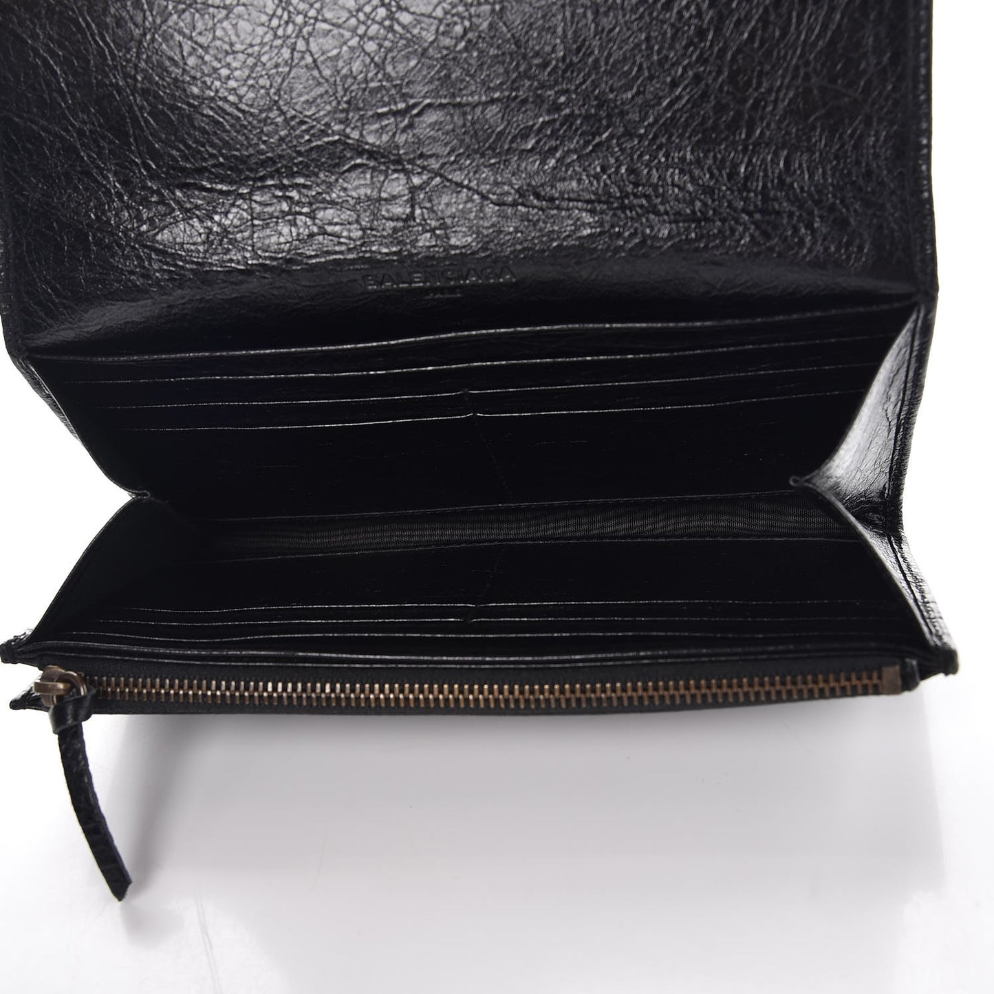 Agneau Classic Hardware Money Wallet Black