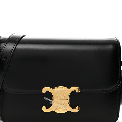 Celine Shiny Calfskin Teen Triomphe Black 5 of 10