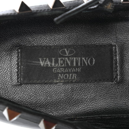 Valentino Garavani Patent Rockstud Cage Ballerina Flats 37 Black 11 of 18