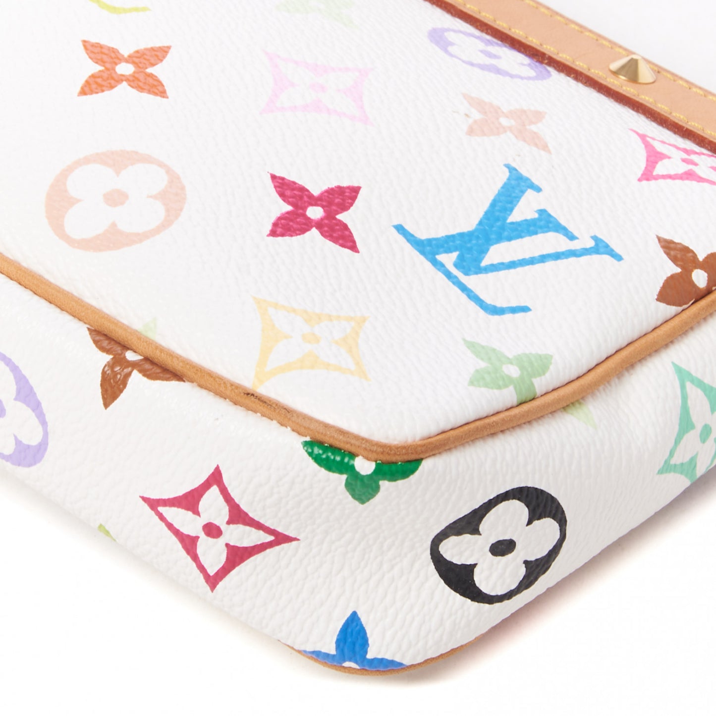 Monogram Multicolor Pochette Accessories White