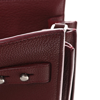 Saint Laurent Grained Calfskin Small Supple Sac De Jour Dark Pallisandre 13 of 16