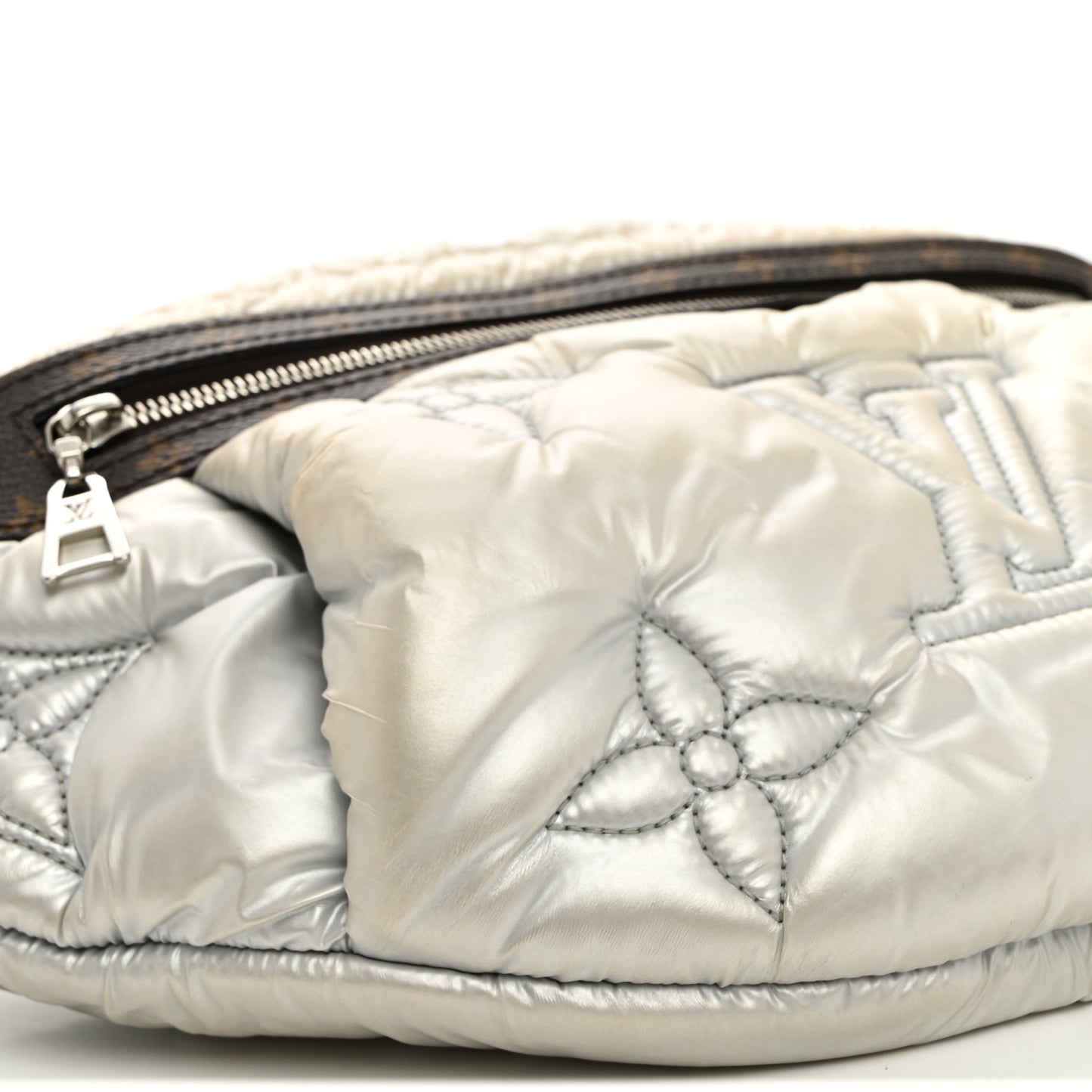 Econyl Monogram Pillow Bumbag Silver