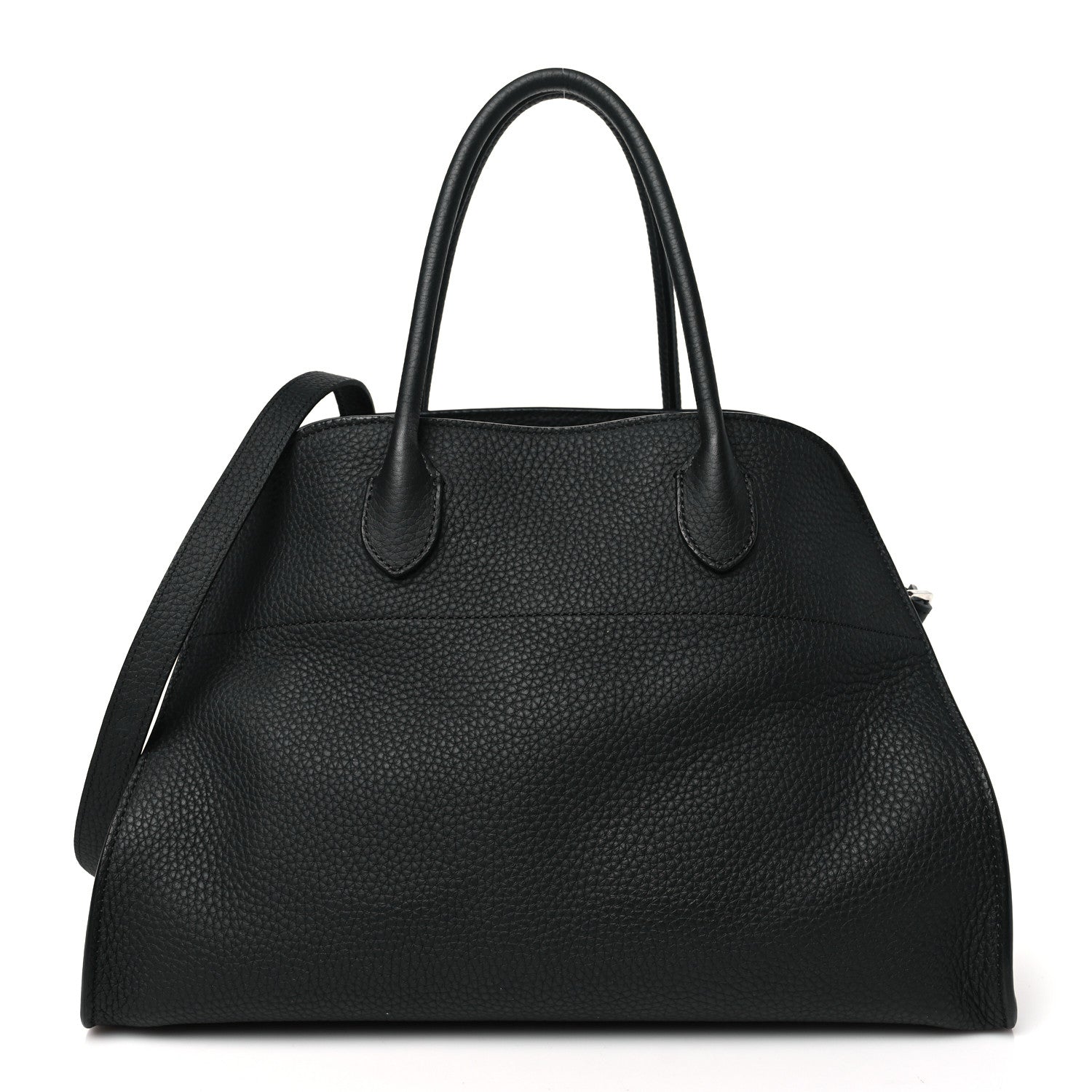 The Row Matte Grained Calfskin Soft Margaux 12 Black 1 of 9