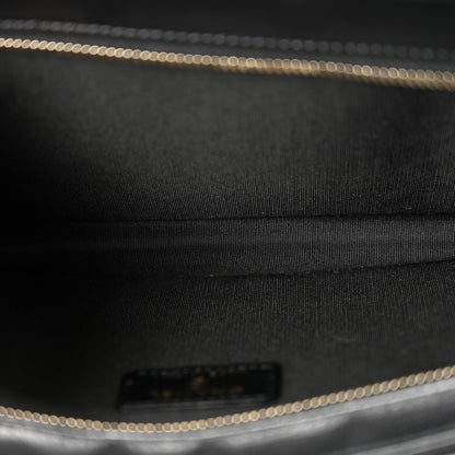 Chanel Lambskin Quilted Front Pocket Clutch With Chain Black 5 of 12