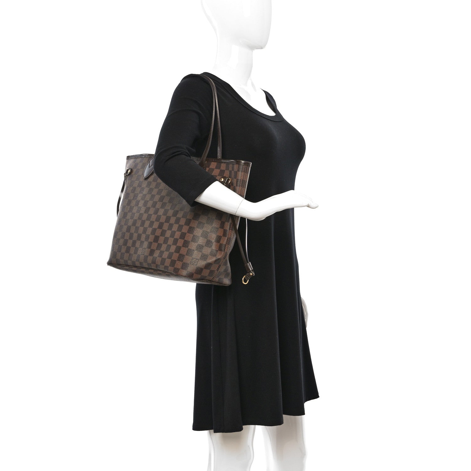 Louis Vuitton Damier Ebene Neverfull MM 2 of 10