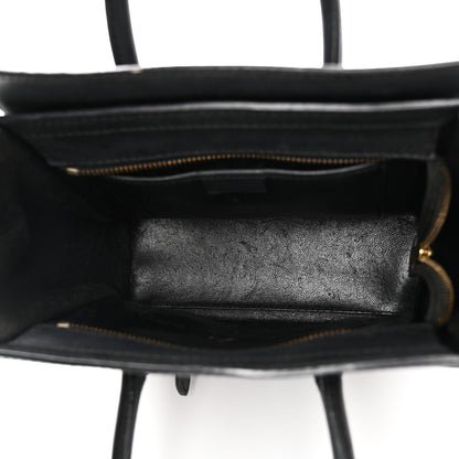 Celine Smooth Calfskin Nano Luggage Black 5 of 12