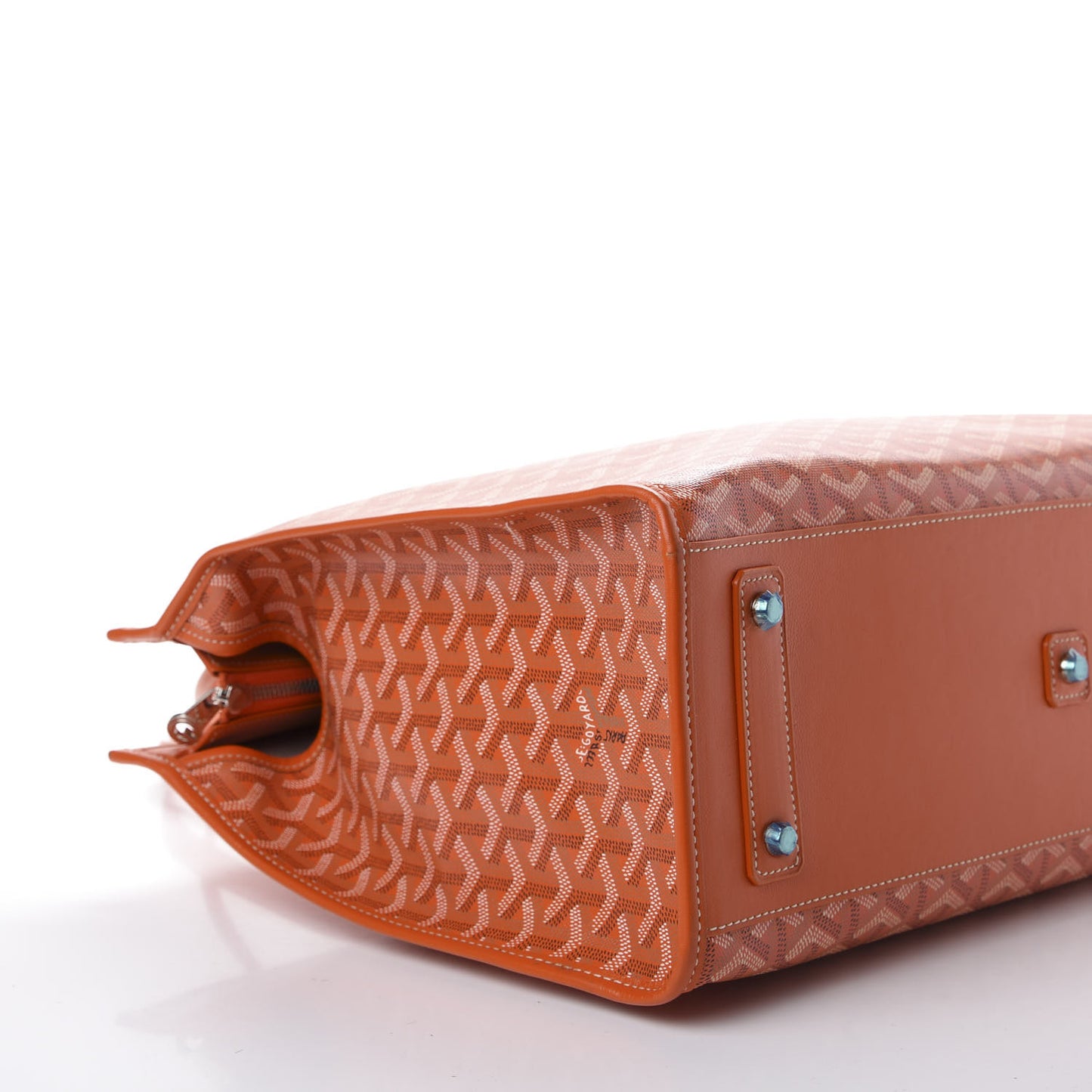 Goyardine Marquises Tote Orange
