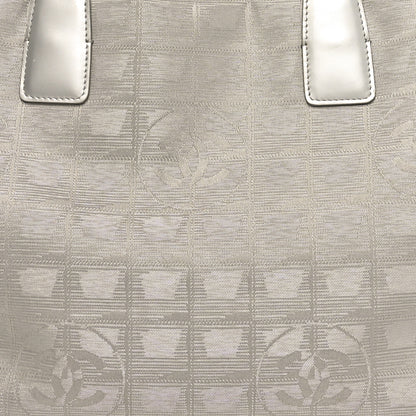 Chanel Metallic Nylon Travel Tote Silver 8 of 13