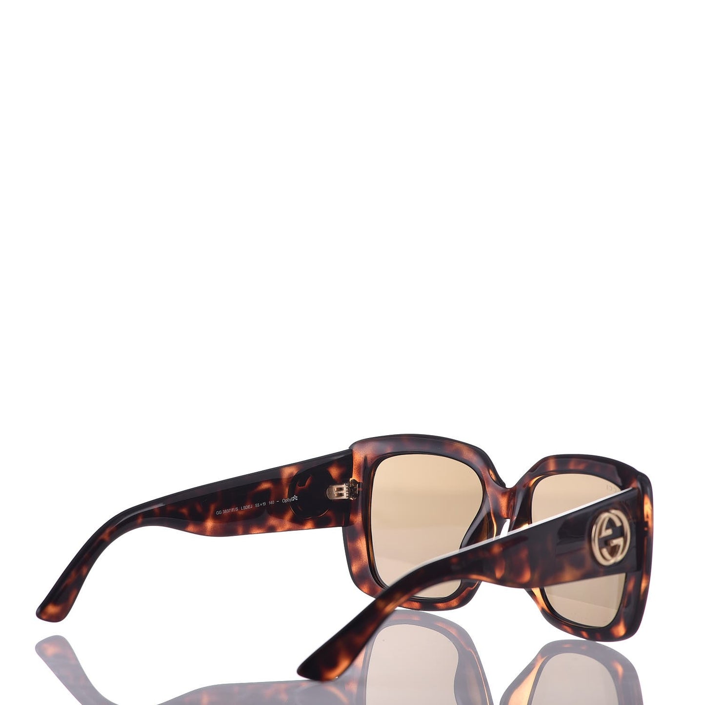 Acetate Optyl Square Sunglasses GG3837/F/S Dark Tortoiseshell