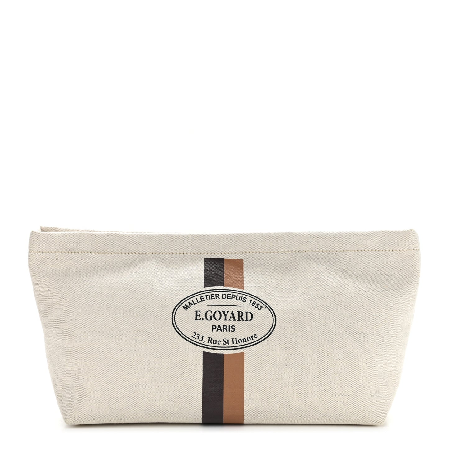 Canvas Necessaire Organizer Pouch Off White