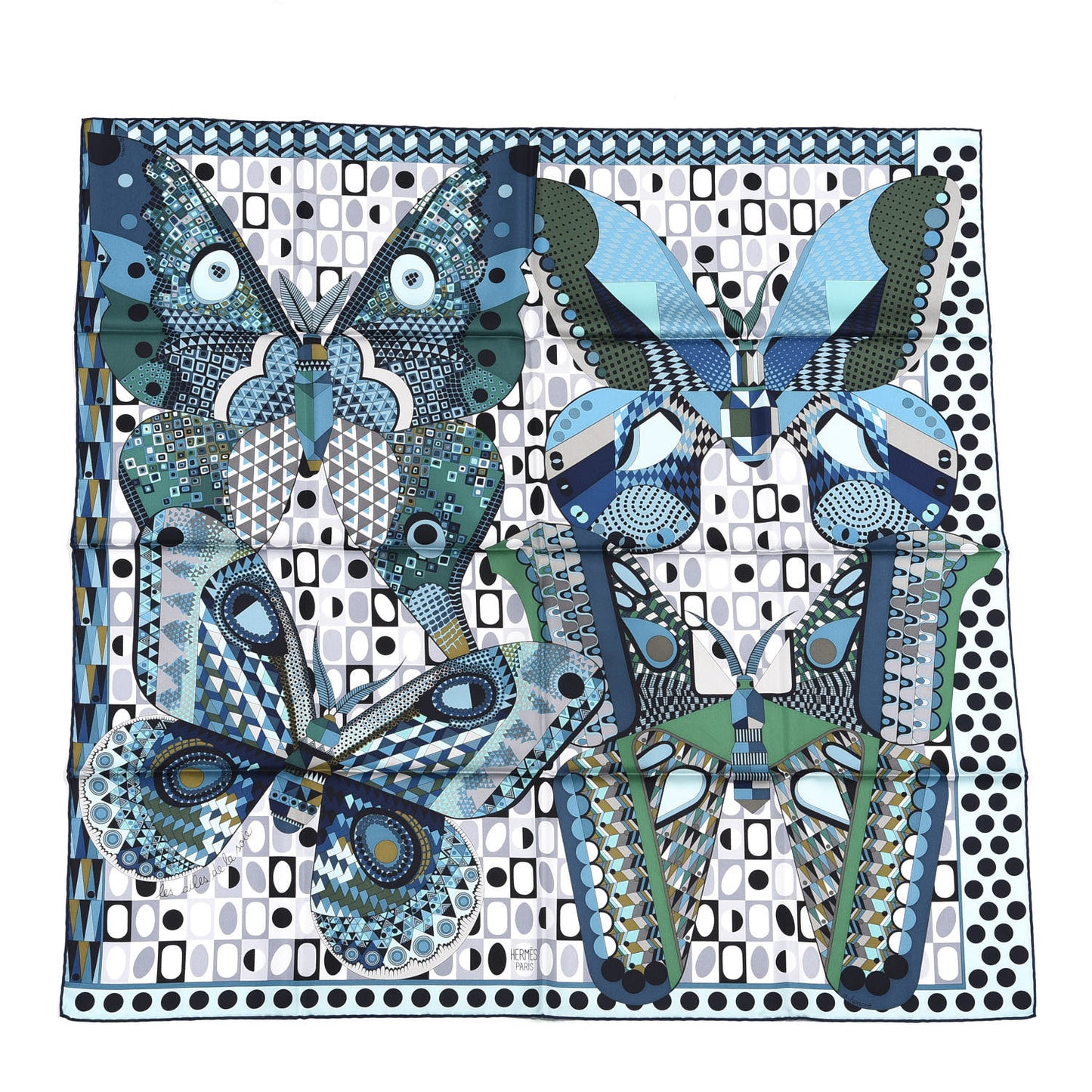 Silk Les Ailes De La Soie Scarf 90