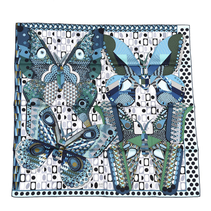 Hermes Silk Les Ailes De La Soie Scarf 90 1 of 3