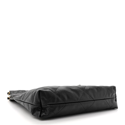 Chanel Shiny Caviar Quilted Small Chanel 22 So Black 4 of 10