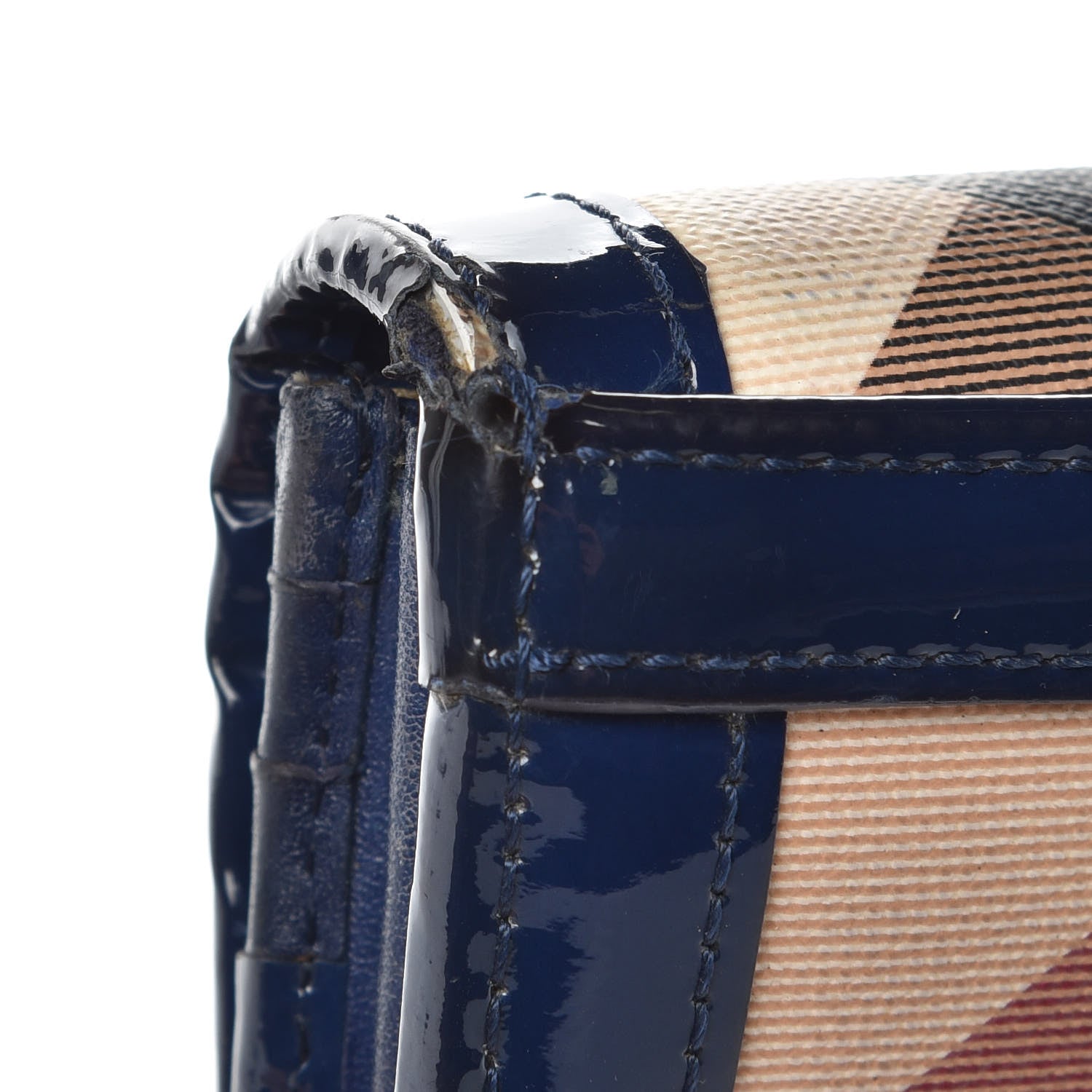 Burberry Supernova Check Penrose Continental Wallet Blue 13 of 16