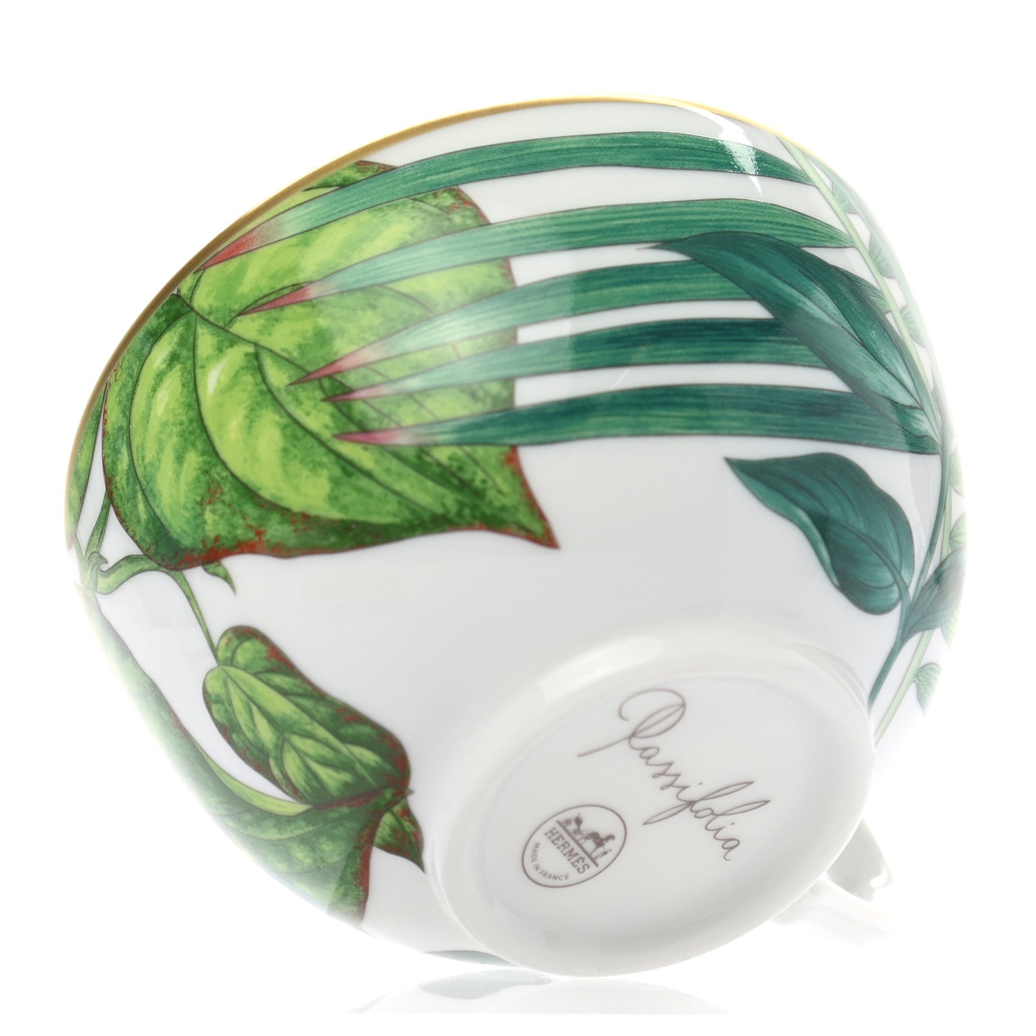 Hermes Porcelain Passifolia Tea Cup And Saucer 4 of 10