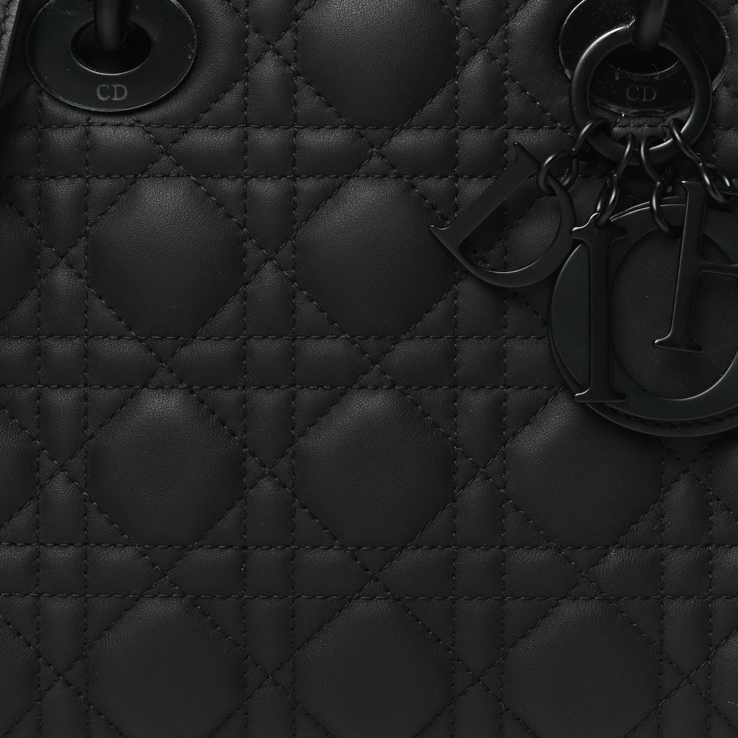 Ultra Matte Calfskin Cannage Small My ABCDior Lady Dior Black