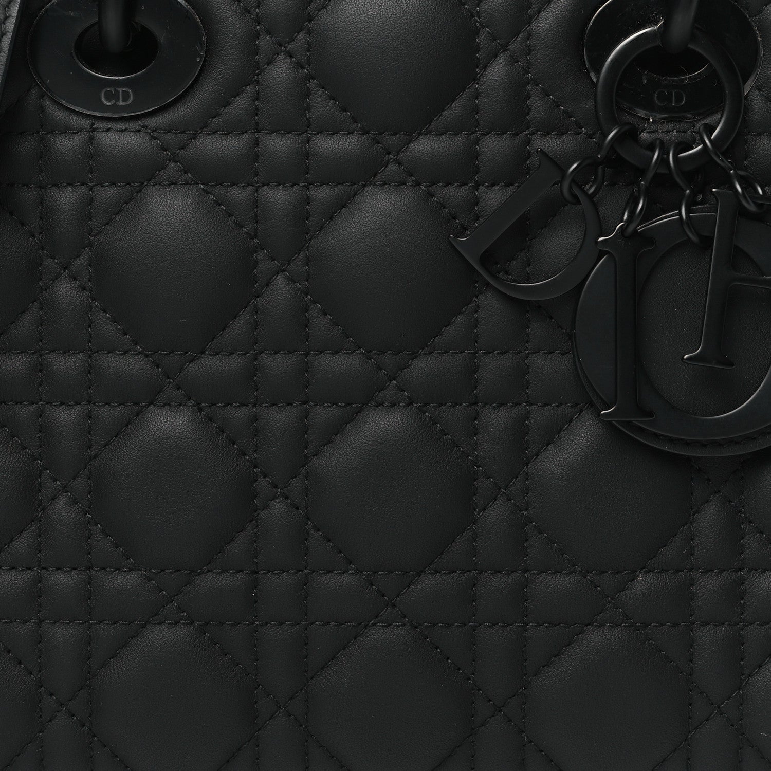 Christian Dior Ultra Matte Calfskin Cannage Small My ABCDior Lady Dior Black 7 of 9