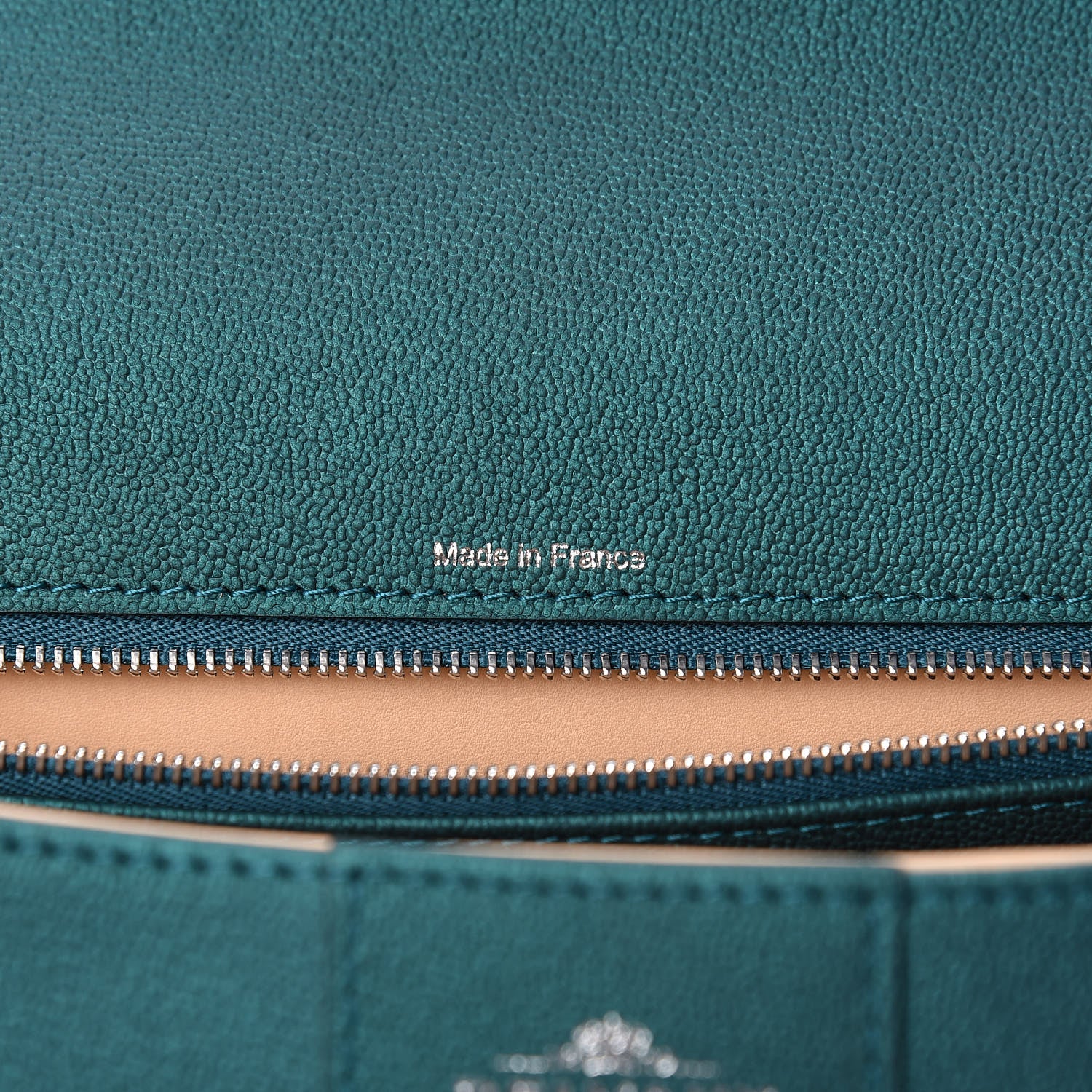 Delvaux Metallic Calfskin MM Brillant Satchel Satin Peacock 7 of 12