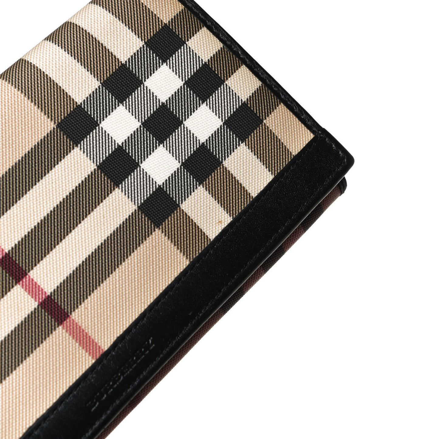 House Check Continental Wallet Black