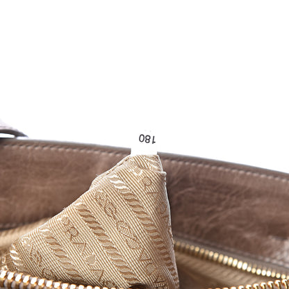 Prada Vitello Shine Top Handle Bag Argilla 9 of 11