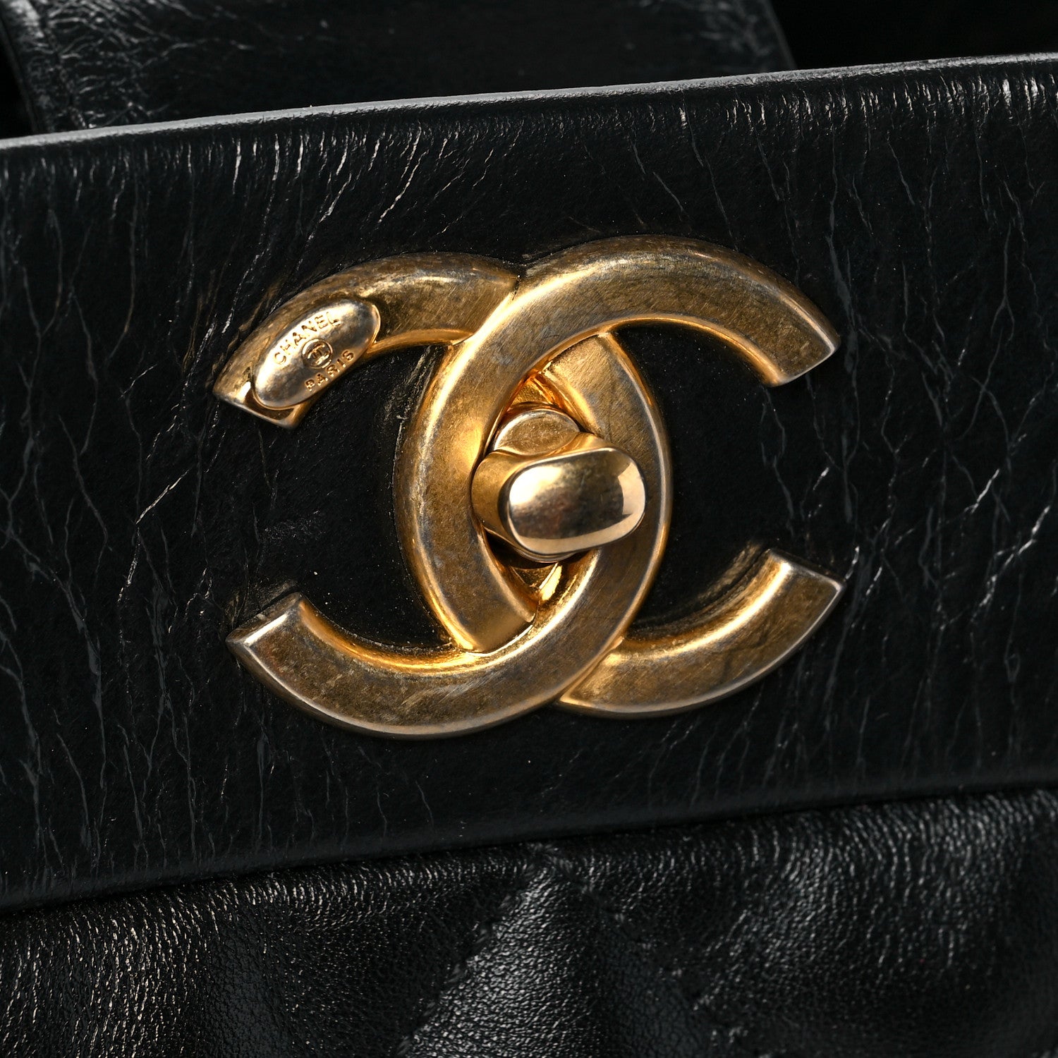 Chanel Calfskin Quilted Medium Soft Elegance Tote Black 7 of 7