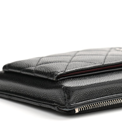 Chanel Caviar Quilted CC Phone Holder Black 11 of 13