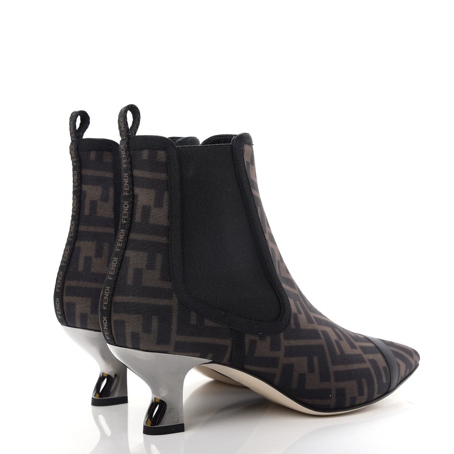 Mesh Tulle FF Colibri 55mm Ankle Booties 39 Tobacco Moro Black