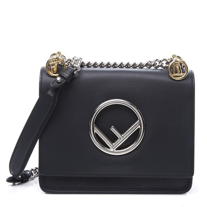 Fendi Vitello Century Opaco F is Fendi Small Kan I Shoulder Bag Black 1 of 11