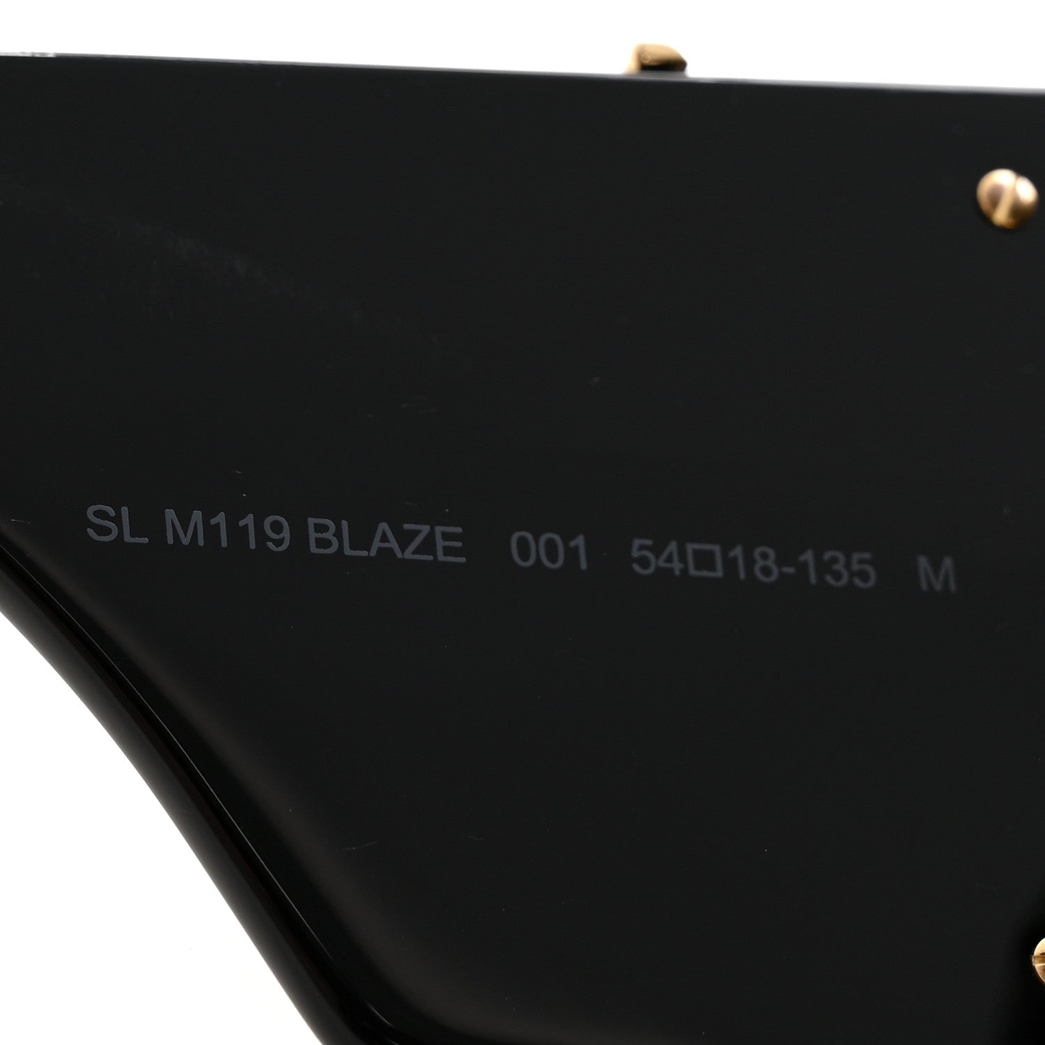Saint Laurent Acetate Blaze Sunglasses SL M119 Black 6 of 7