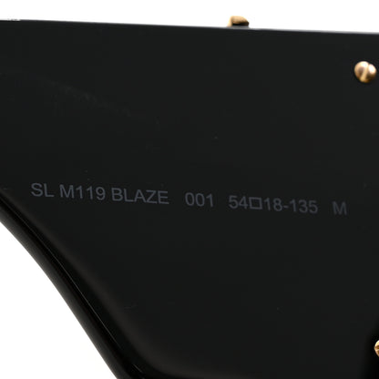Saint Laurent Acetate Blaze Sunglasses SL M119 Black 6 of 7