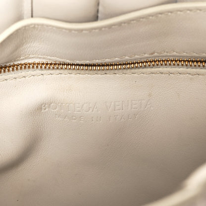 Bottega Veneta Lambskin Maxi Intreccio Padded Chain Cassette Crossbody Bag Chalk 6 of 14