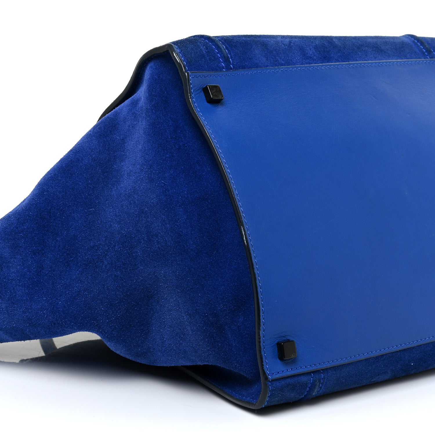 Celine Suede Medium Phantom Luggage Colbalt Blue 7 of 34